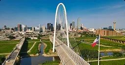 Dallas to Monterey shipping dallas to monterey enclosed car shipping route over modern bridge skyline