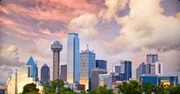 Dallas to New York car shipping dallas to new york car shipping route with evening skyline view