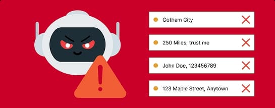 Incorrect Estimate incorrect estimate example showing wrong inputs crossed out and warning icon illustration