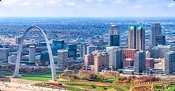 St. Louis to Denver car shipping st. louis to denver car shipping route with the gateway arch skyline