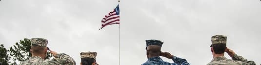 Military car shipping for service members service members saluting the us flag during a ceremony symbolizing military car shipping support