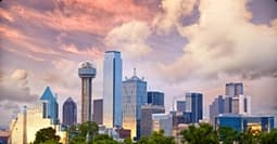 Dallas to New York car shipping dallas to new york car shipping route with evening skyline view