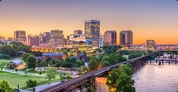 Virginia to Florida car shipping virginia to florida car shipping route along riverside downtown view